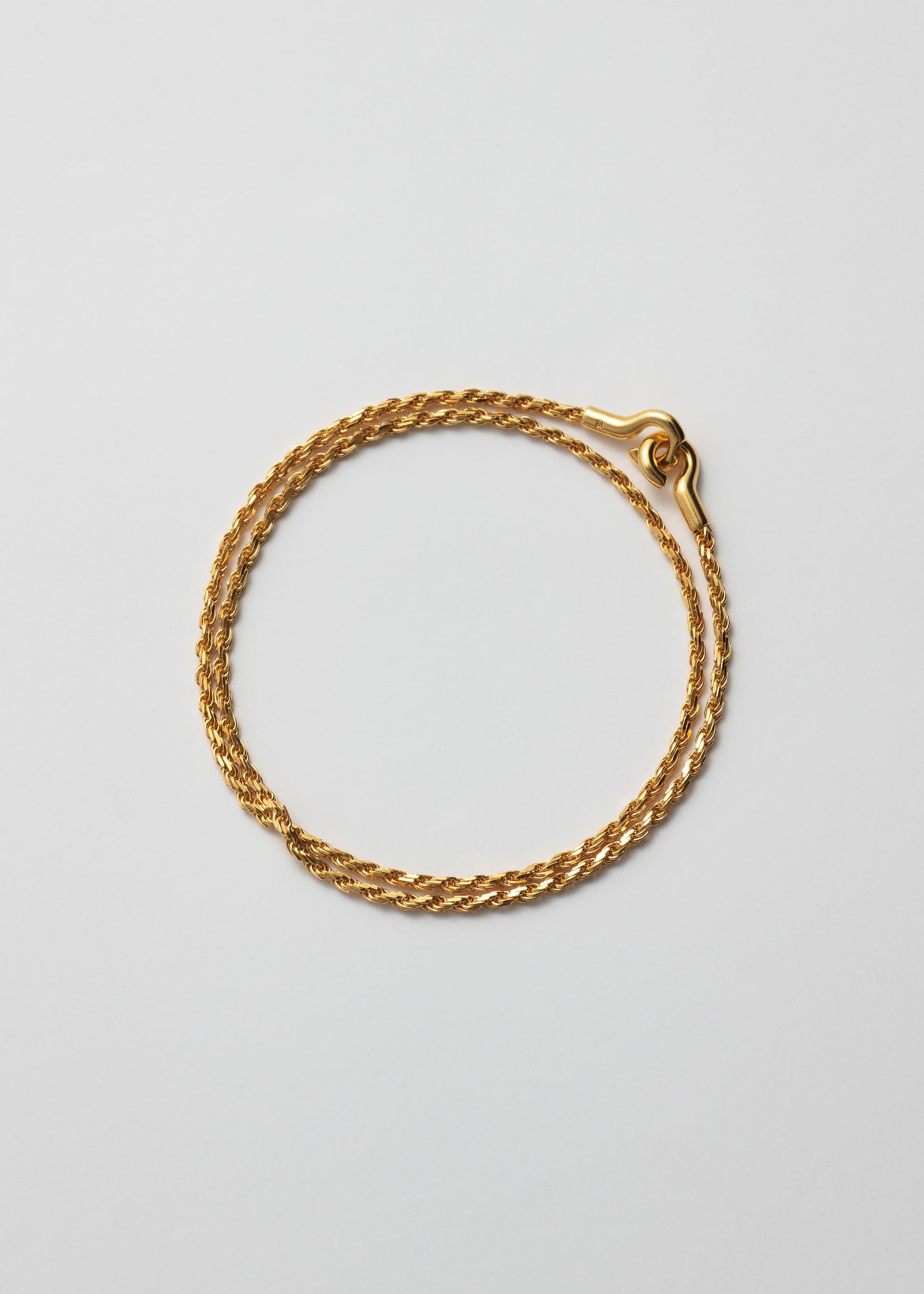 Rope bracelet thin double