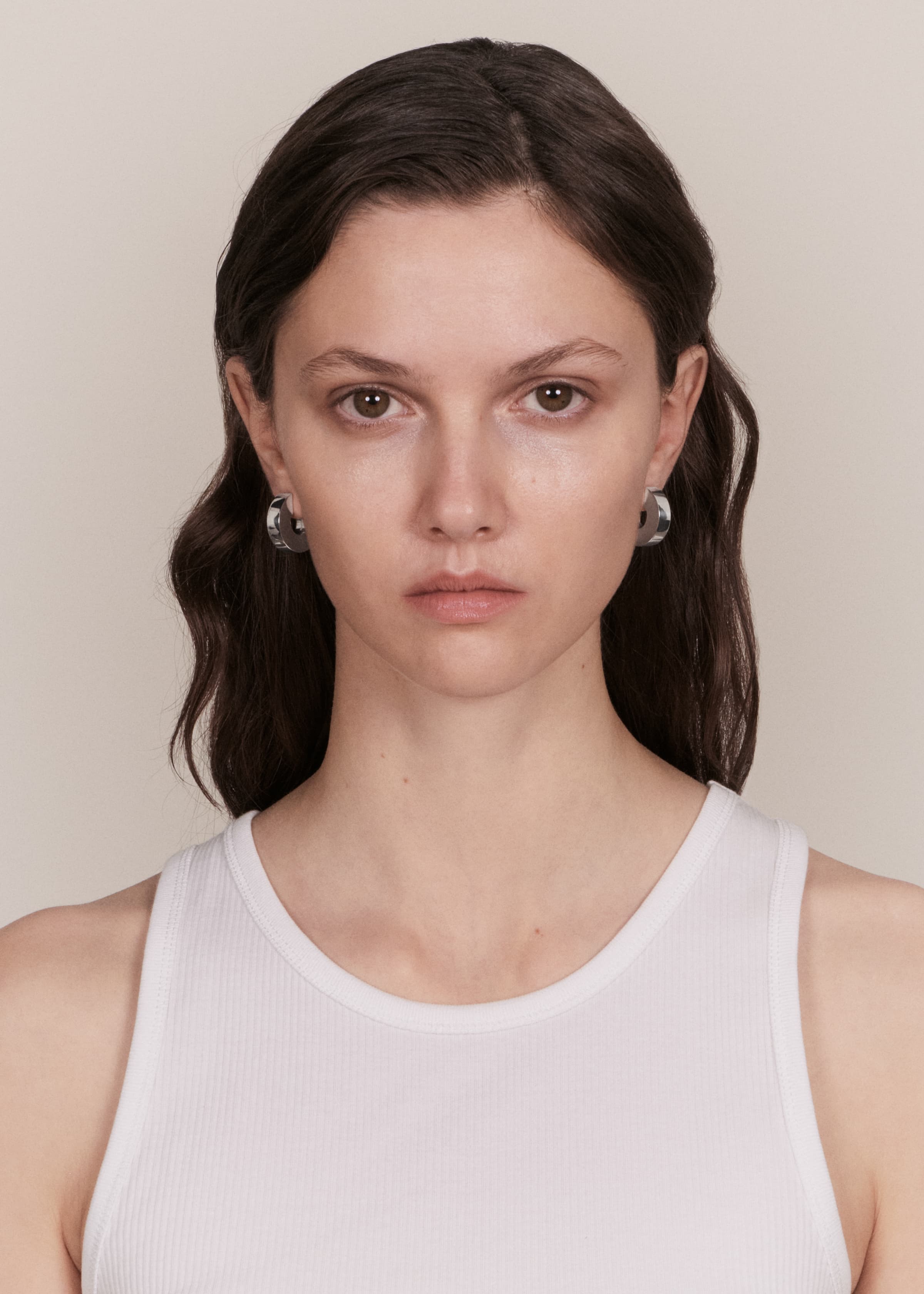 Square earrings large