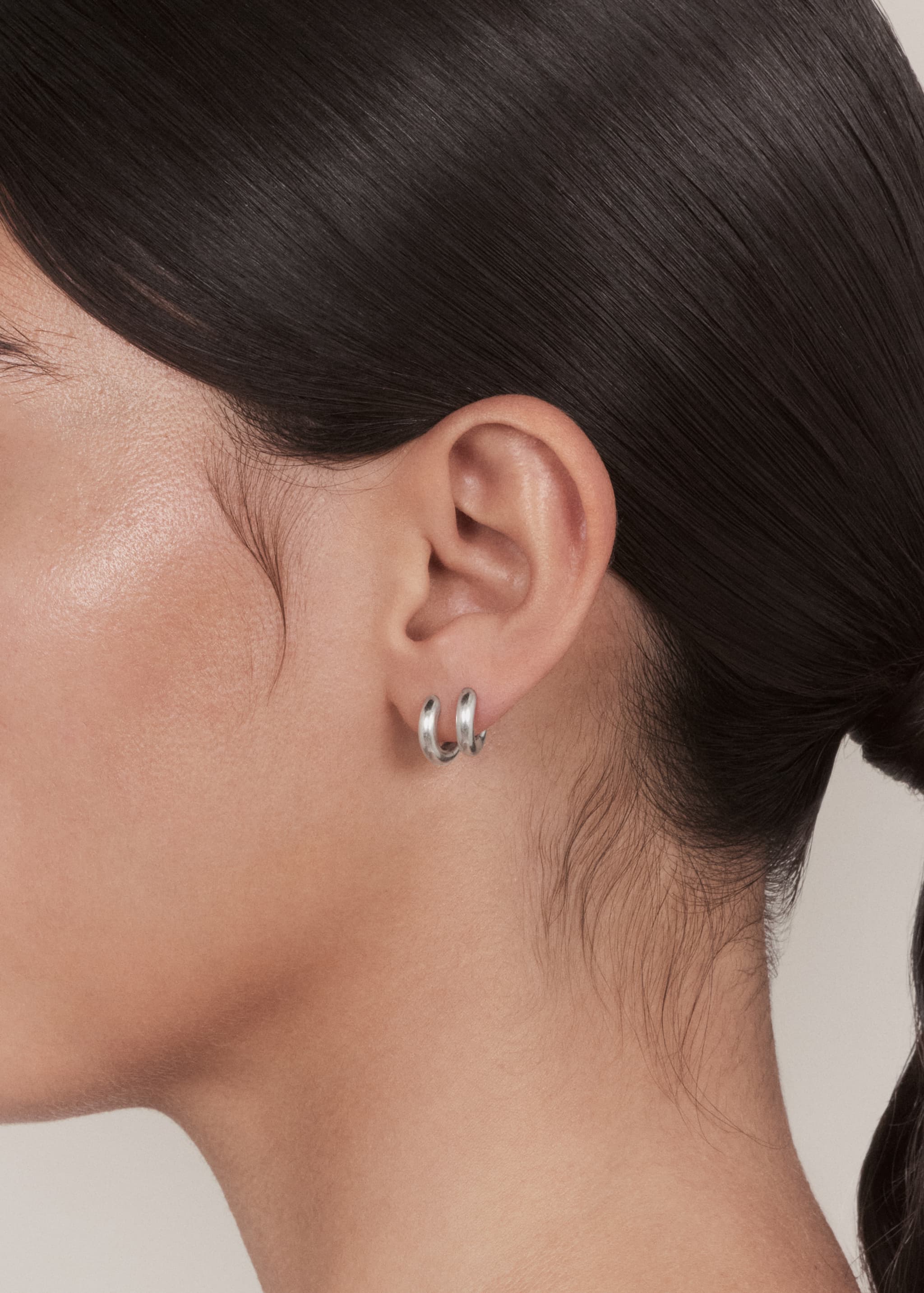 Square earrings extra small
